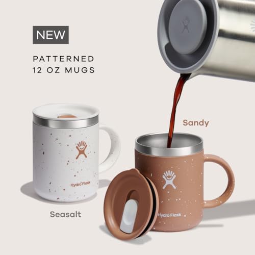 Hydro Flask Mug - Stainless Steel Reusable Tea Coffee Travel Mug - Vacuum Insulated, BPA-Free, Non-Toxic 12 oz