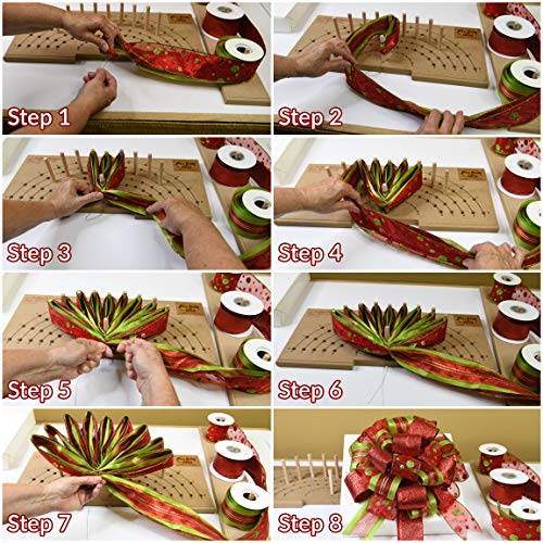 Pro Bow The Hand Bow Maker - Custom Make Ribbon Bows, DIY Wedding Bows and Wreaths, Easy Bow Maker for Weddings and Events, Large (Patented)