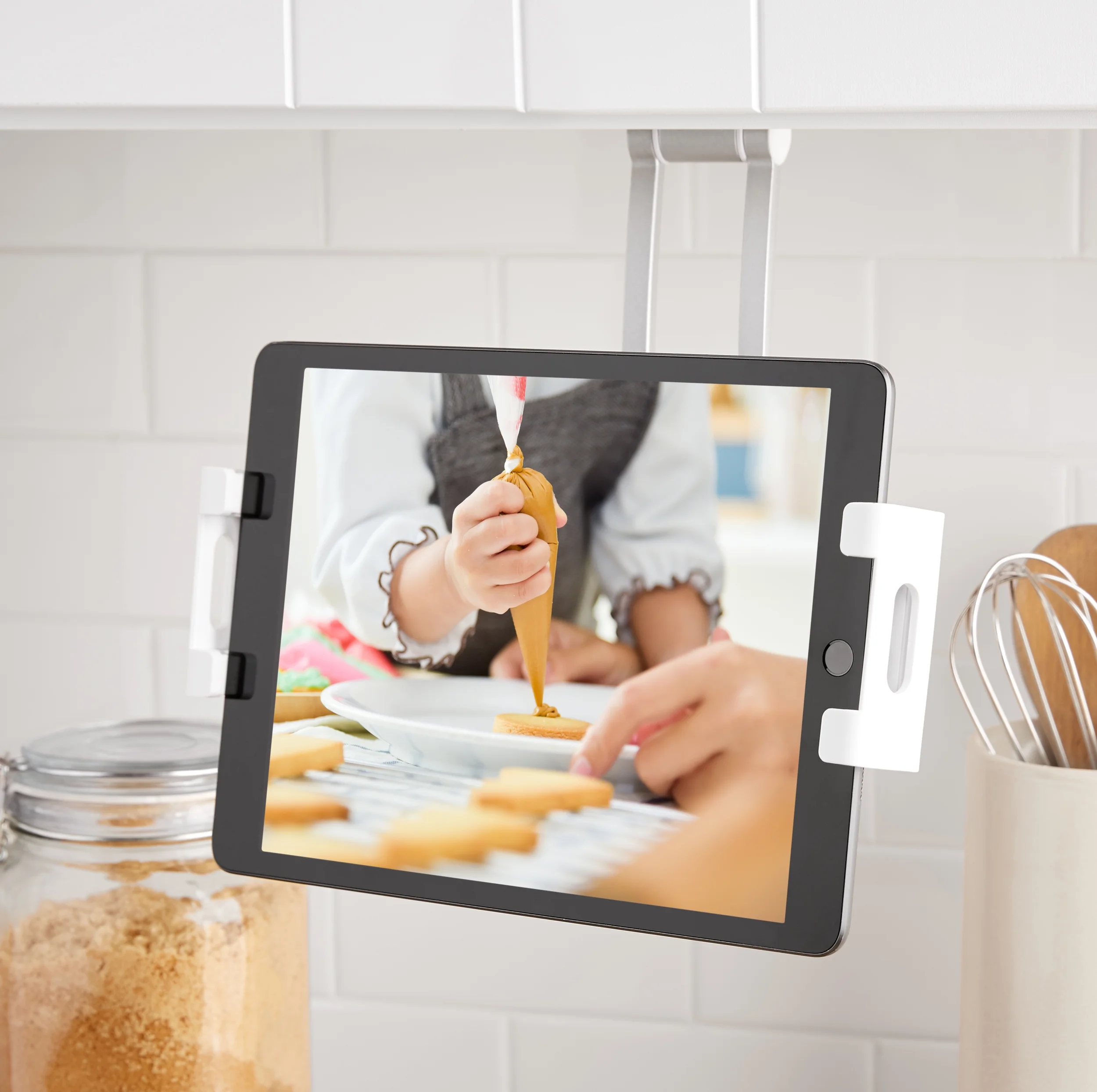 onn. 2-in-1 Tablet Stand Holds Most Devices with 5.5''-12.9'' Screens, Rotates up to 360º