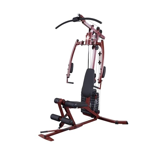 Best Fitness by Body-Solid (BFMG20R) Multi-Station Single Weight Stack Home Gym Machine, Arm & Leg Strength Training Functional Exercise Workout Station for Weight Lifting and Bodybuilding, Red