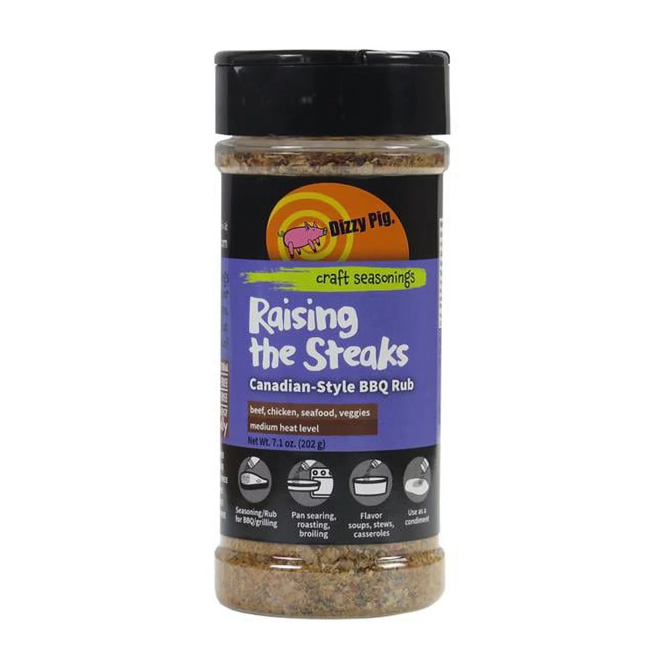 Dizzy Pig  7.1 oz Raising the Steaks BBQ Rub