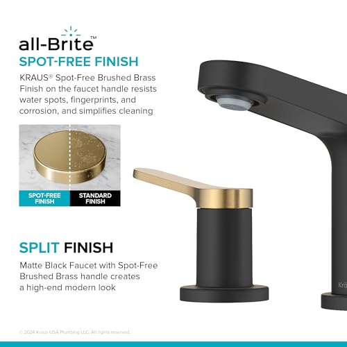 KRAUS Indy Single Handle One Hole Bathroom Sink Faucet in Chrome, KBF-1411CH