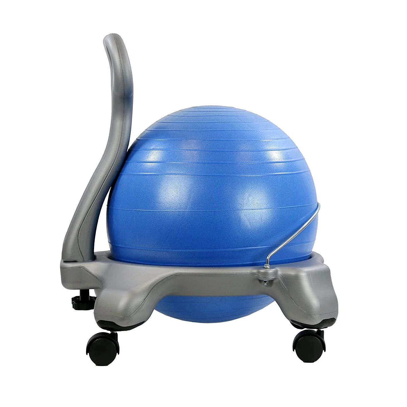 CanDo Child Plastic Mobile Ball Chair with Back without Arms