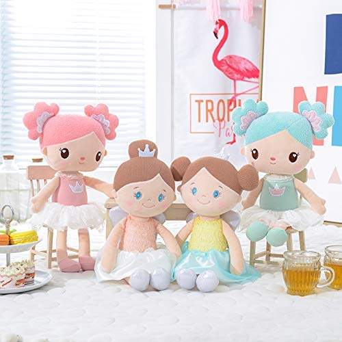 Gloveleya Baby Girl Gift First Baby Doll Plush Doll Print Sunflowers