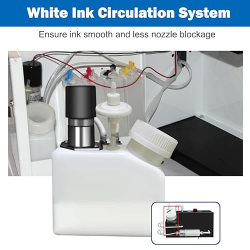 DTF Printer Machine - with XP600 Printhead, Faster Speed Higher Resolution 5760 * 1440dpi, T Shirt Printer DTF Transfer Machine with Roll Feeder, White Ink Mixing System (L8050)