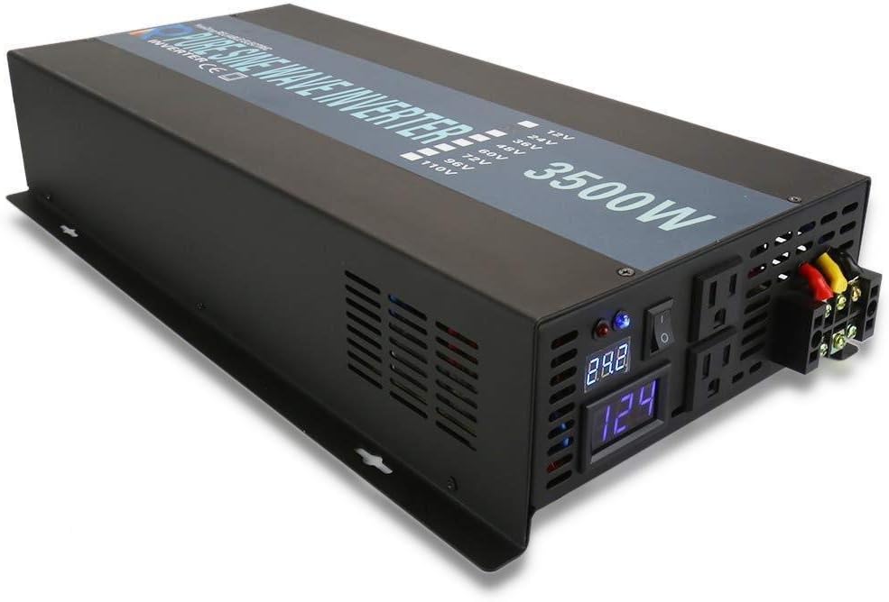 WZRELB Strong Driving Capacity 2500W 24VDC to 120VAC Pure Sine Wave Inverter Power Converter (RBP250024B1)