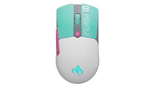 TUF Gaming Mini Wireless Mouse Hatsune Miku Edition- lightweight, ambidextrous 65g wireless gaming mouse with tri-mode connectivity, 12,000dpi sensor, and 100million-click lifespan mechanical switches