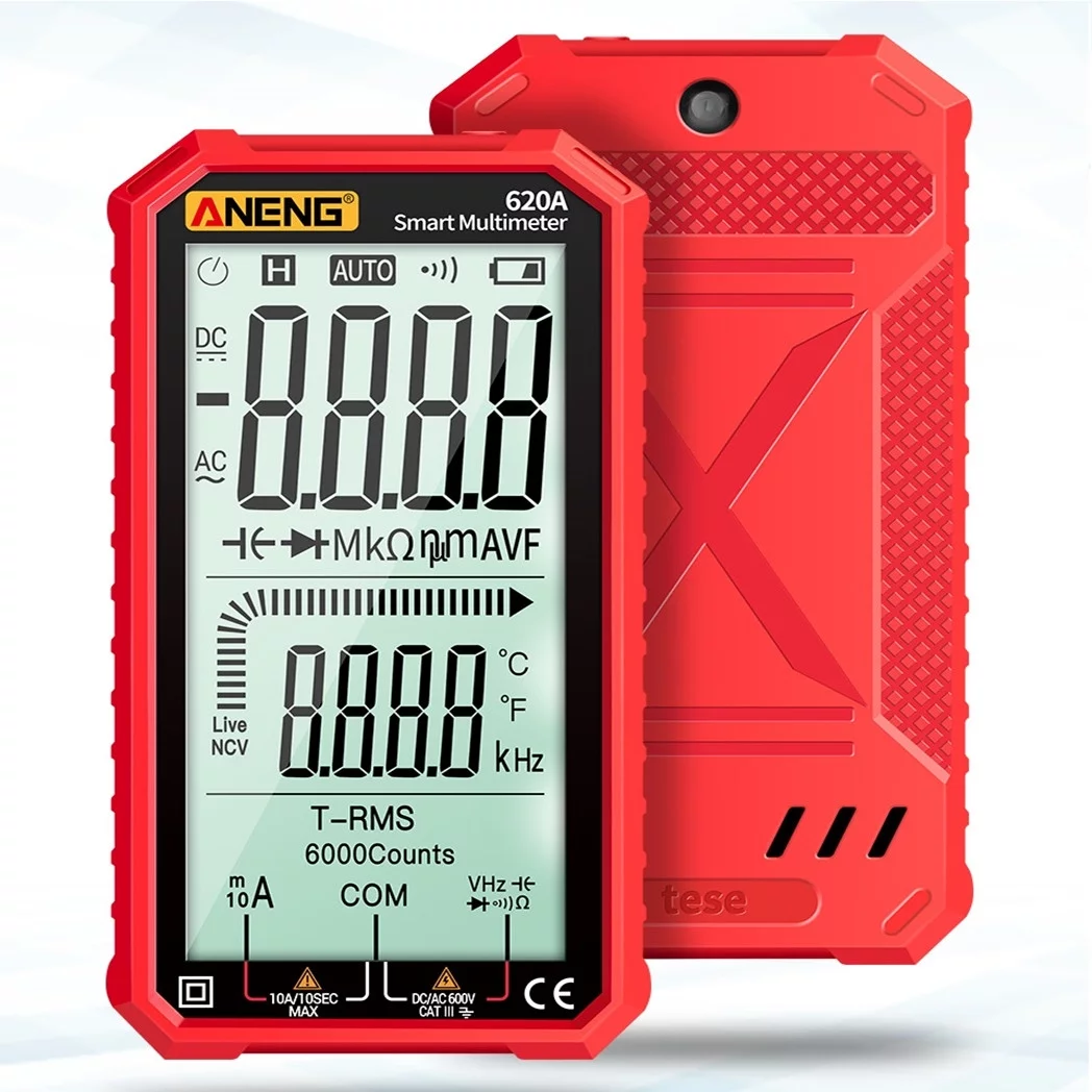 Digital Smart Multimeter Transistor Testers Auto Electrical Capacitance Meter Temp Resistance