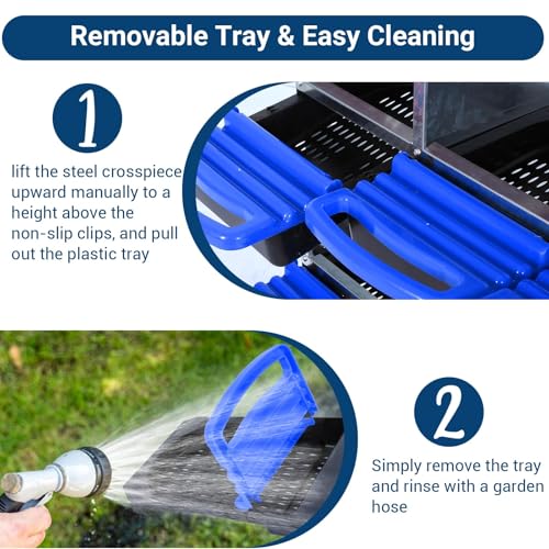 Chicken Nesting Box, 10 Hole 2 Layer Hen Nest Box with Legs, Roll Away Eggs Laying Boxes,Cleanable Pull Out Hen Roosting Boxes