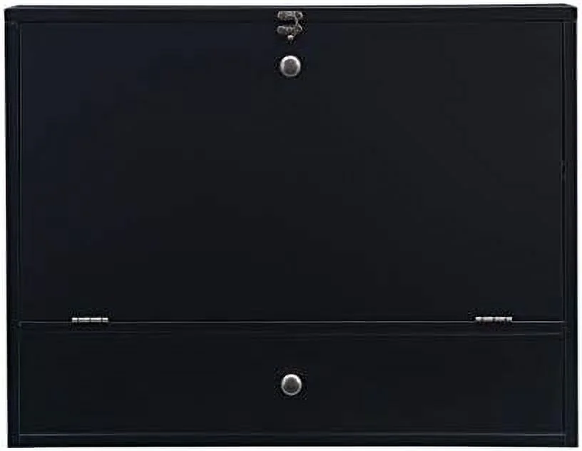 Willingham Wall Mount Folding Desk, Black