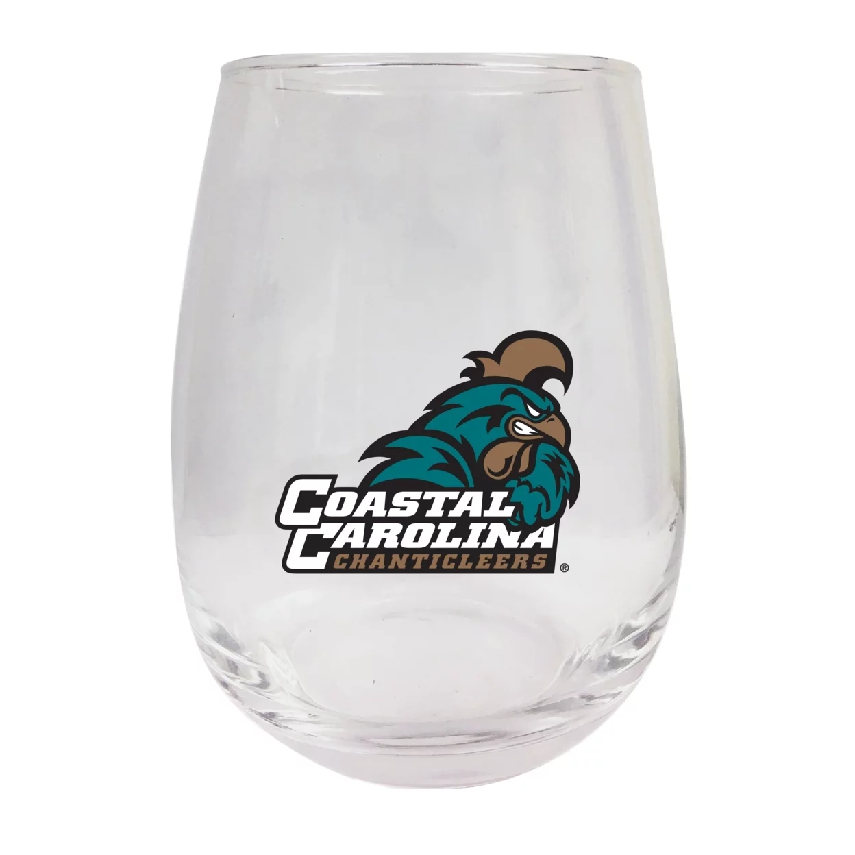 Coastal Carolina University 9 oz Stemless Wine Glass