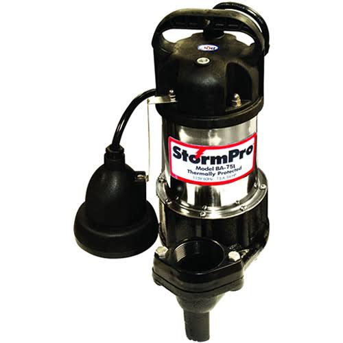 Ion 3/4 HP Cast Iron Stainless Steel Sump Pump w/ Digital Level
