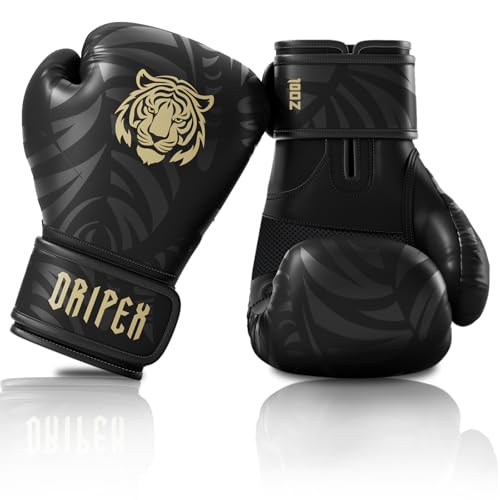 Dripex Boxing Gloves for Men Women Youth, Boxing Training Gloves | for Heavy Bag Workout, Muay Thai, Kickboxing, Sparring Punching（8 10 12 14 16oz）