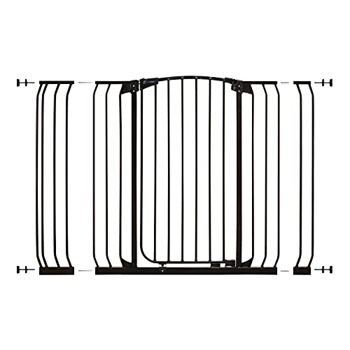 Dreambaby Chelsea Extra-Tall Auto-Close Security Baby Safety Gate-Black-with Extensions, Black, 28 - 42.5