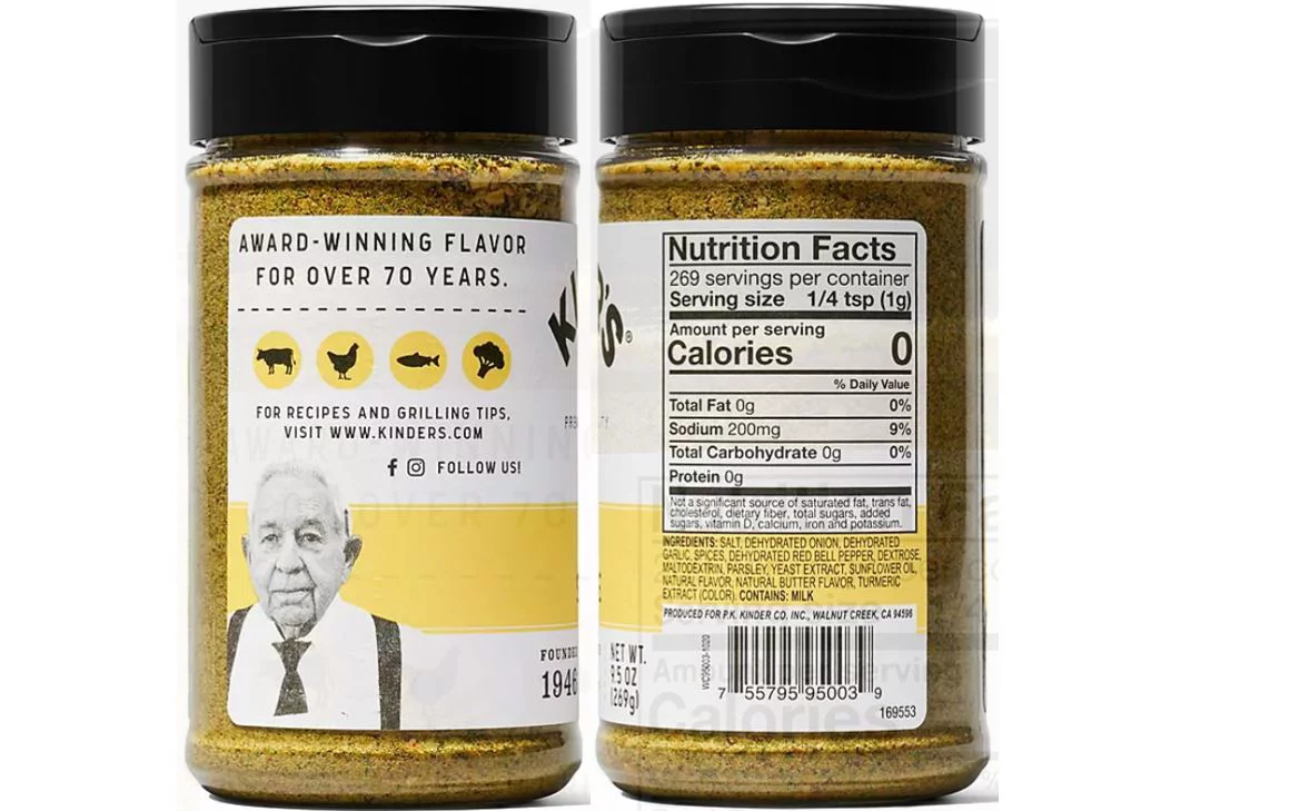 BETRULIGHT - Buttery Steakhouse Rub and Seasoning is gluten free, non-GMO, and no added MSG Kinder's Buttery Steakhouse Rub and Seasoning (9.5 oz.) Bundled with Betrulight Fridge Magnet – 2 Pack