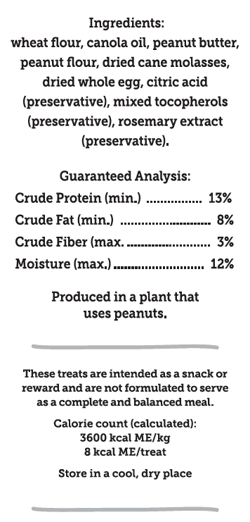 Three Dog Bakery's Itty Bitty Bones With Peanut Butter Dog Treats, 32 oz