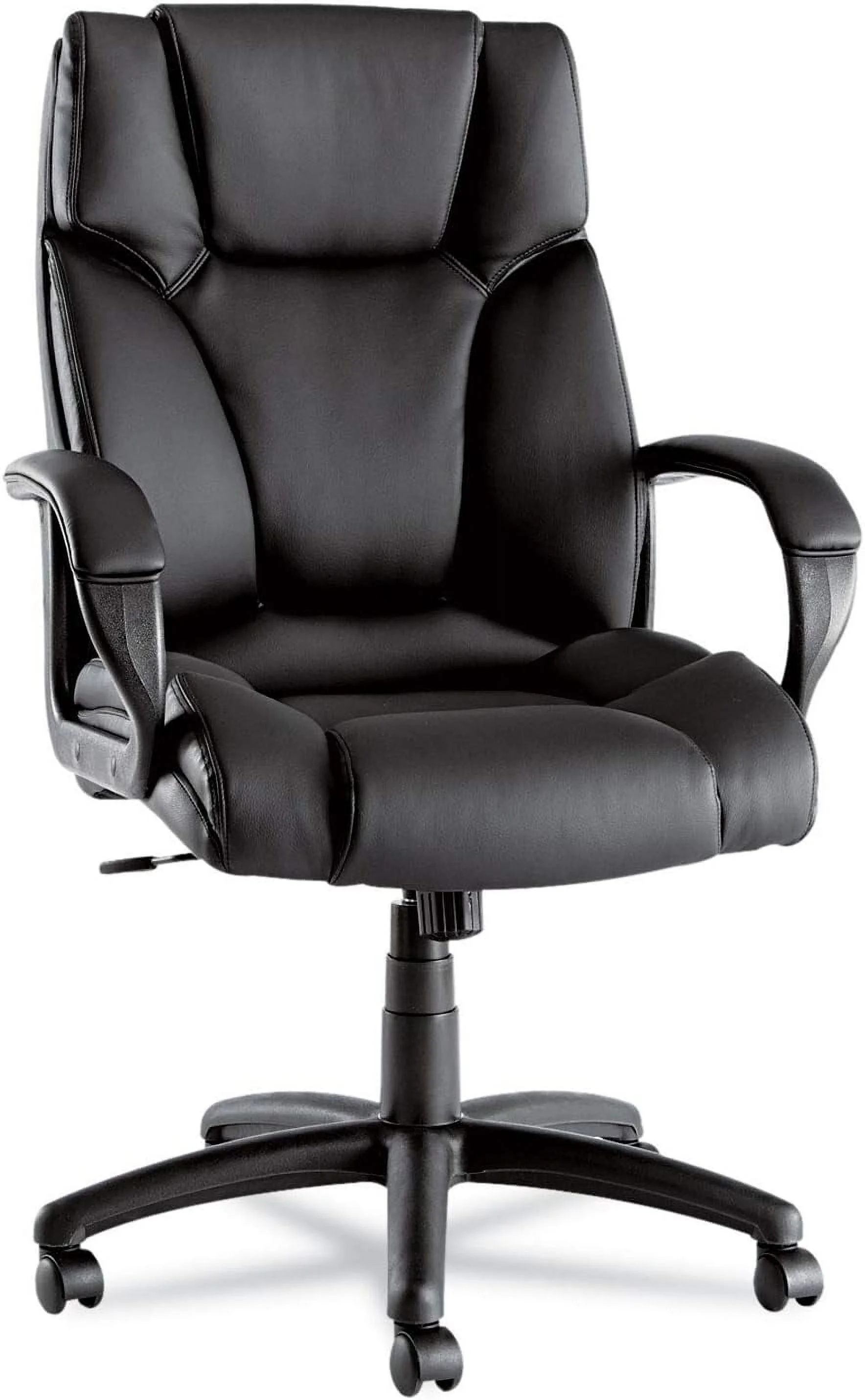 Alera FZ41LS10B Fraze Series High-Back Swivel/Tilt Chair, Black Leather