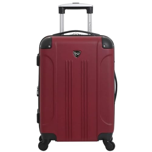 Travelers Club Chicago Hardside Expandable Spinner Luggage, Teal, 20