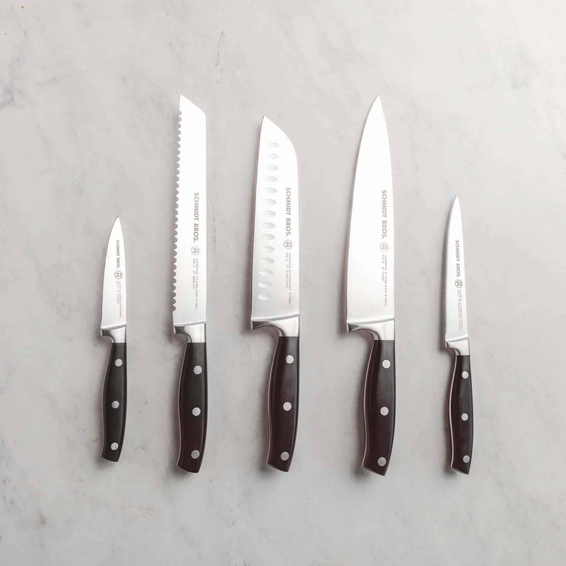 Schmidt Brothers™ Cutlery 10-Piece Knife Set, Sheaths Included (Assorted Colors)