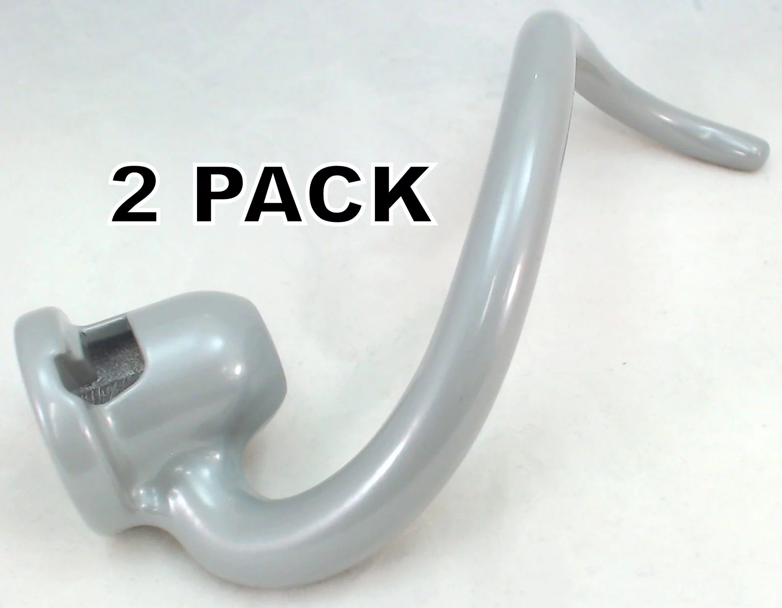 2 Pk, Stand Mixer Spiral Coated Dough Hook for KitchenAid, AP5801830, W10909092