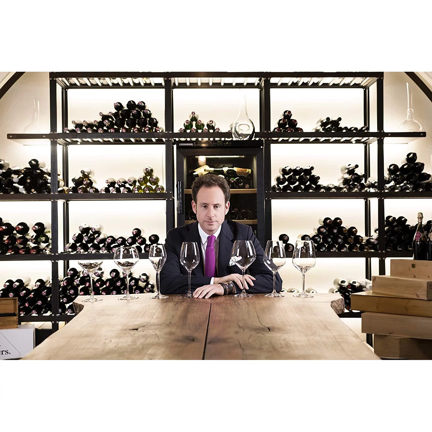 Riedel 4441/15 Extreme Riesling Glass Set of 2 Bundle with Hashub Goods Electric Wine Bottle Opener with Foil Cutter in Matte Gray