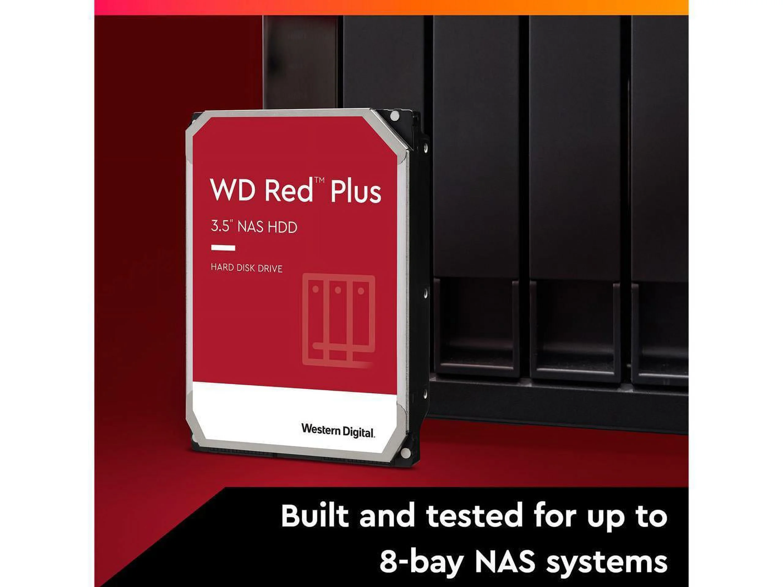 WD Red Plus WD60EFPX 6TB 5400 RPM 256MB Cache SATA 6.0Gb/s 3.5