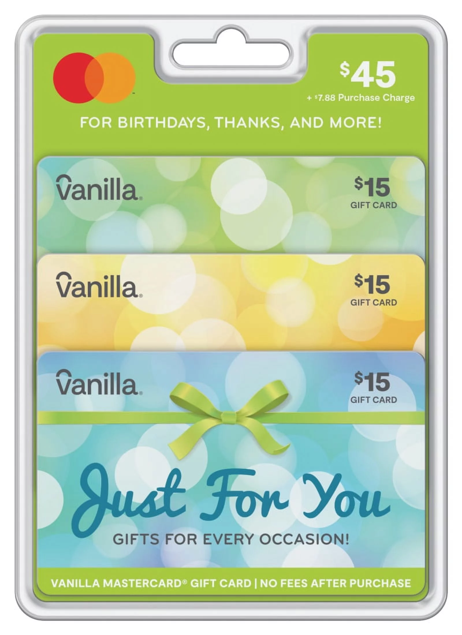 $45 Vanilla® Mastercard® Occasions Gift Card Multi-pack