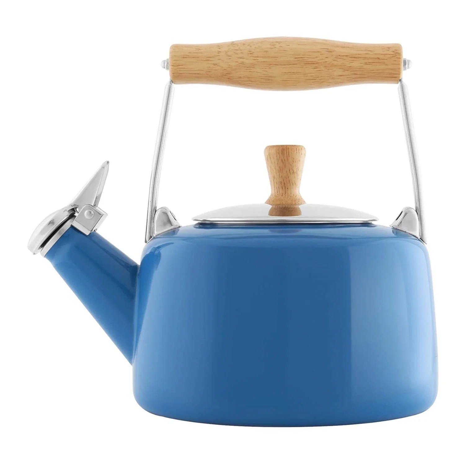 Chantal 1.4-Quart Enamel-on-Steel Sven Tea Kettle (Blue Cove)