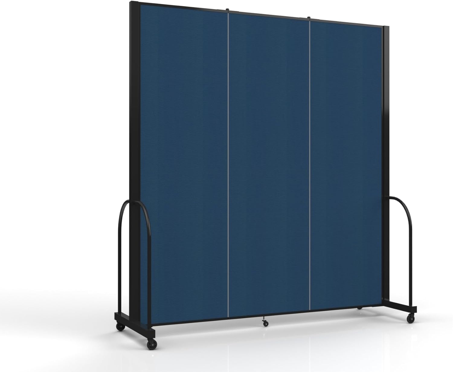 Standard Room Divider with Metal Frame, Folding Portable Partition Privacy Walls for Schools and Offices 7'6