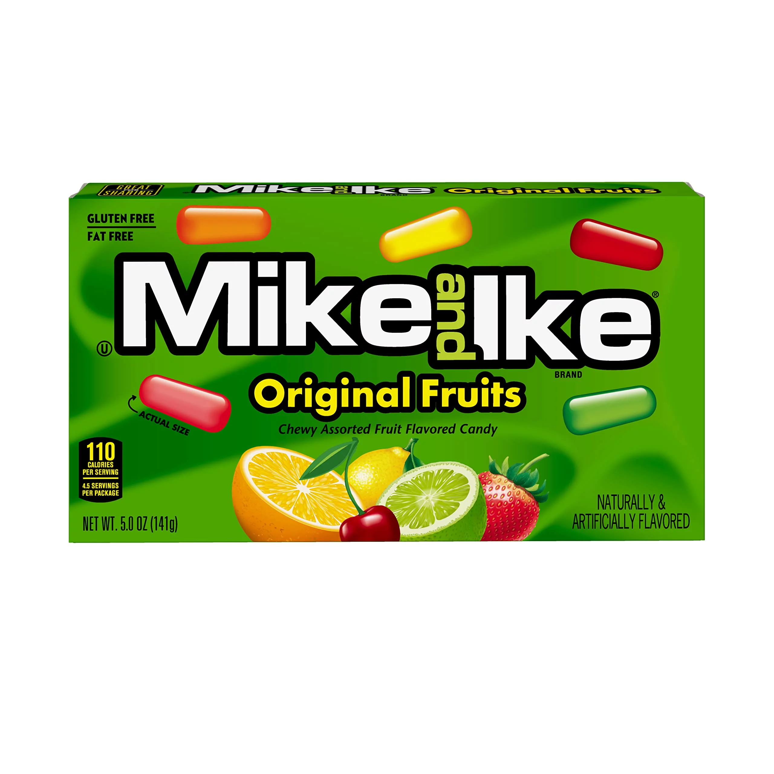 Mike And Ike Chewy Candy, Original, 5 Ounce (Pack Of 12)