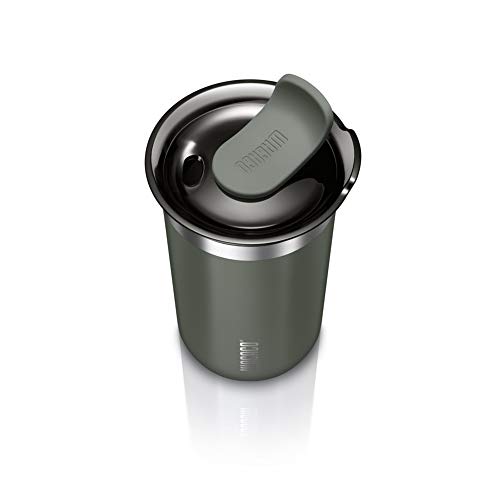 WACACO Octaroma Classico Vacuum Insulated Coffee Mug, Double-wall Stainless Steel Travel Tumbler With Drinking Lid, 6 fl oz (180ml), Carmine Red