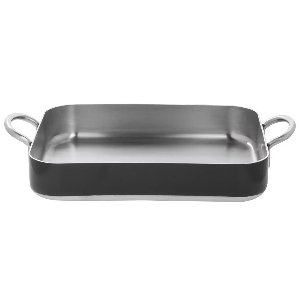 HUBERT® Roasting Pan 5-Ply Stainless Steel Black - 12 3/5