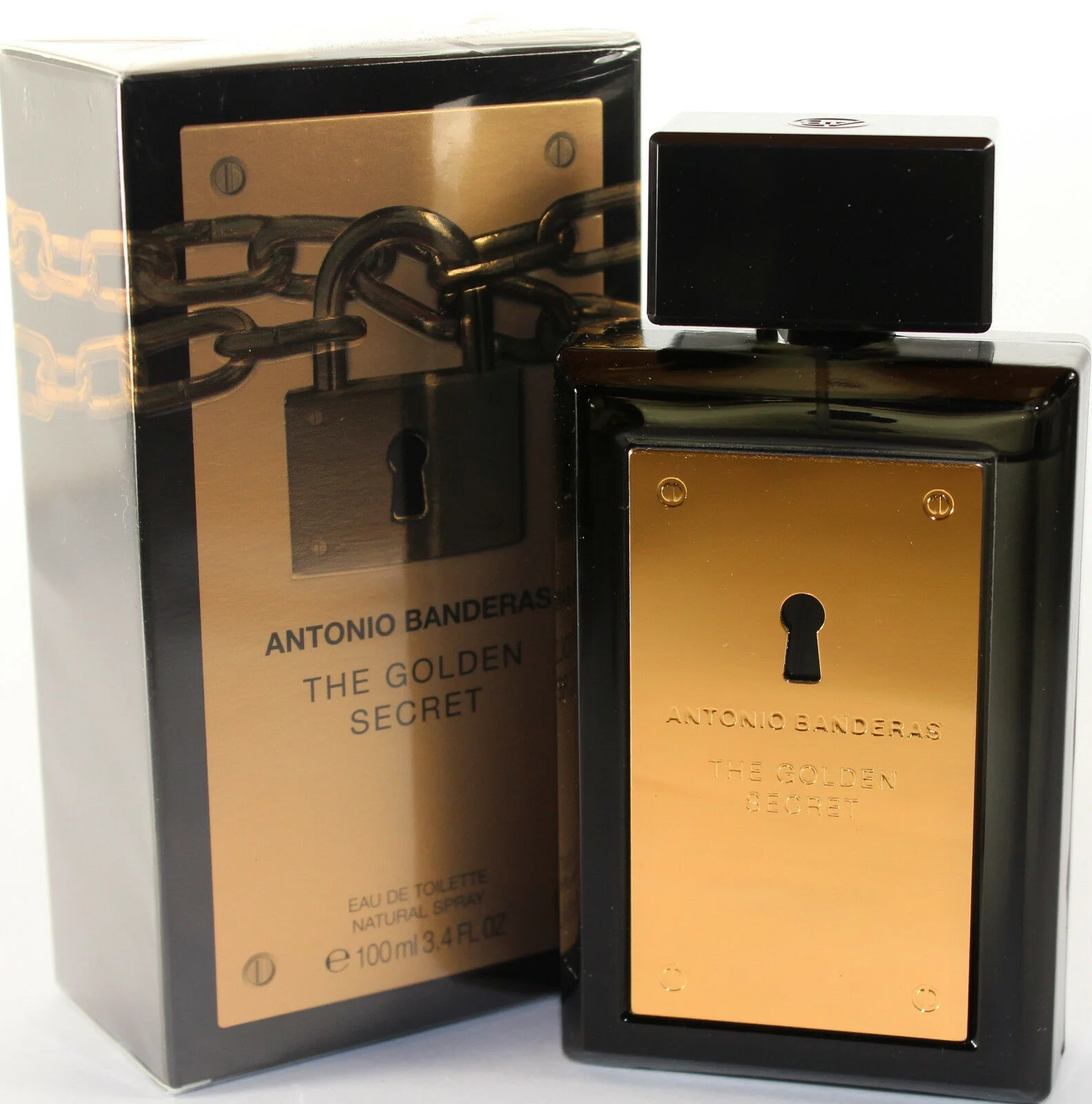 THE GOLDEN SECRET BY ANTONIO BANDERAS 3.4/3.3 OZ EDT SPRAY FOR MEN NEW IN BOX
