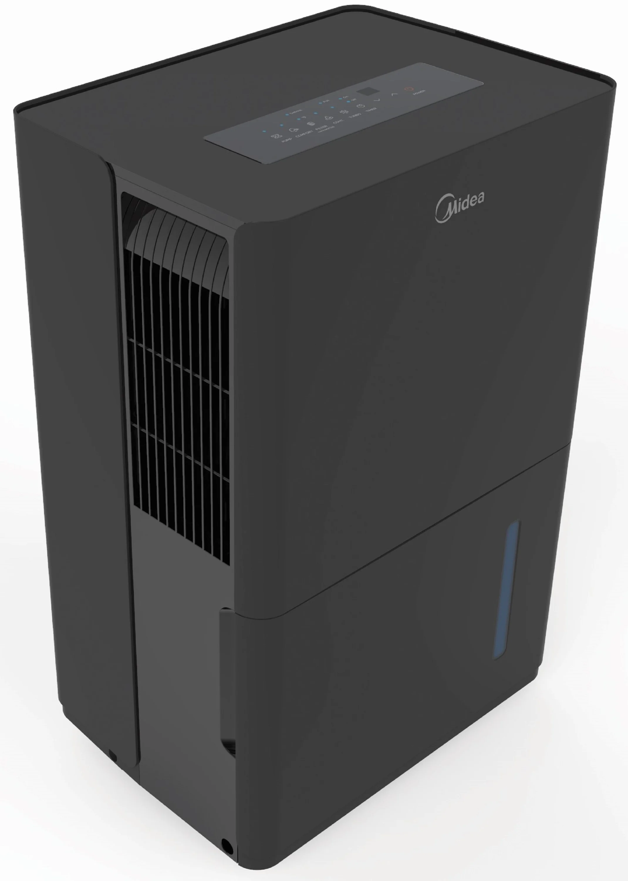 Midea 50-Pint Smart Dehumidifier with Pump - Wet Rooms, Energy Star, Black, MAD50PS1WBL