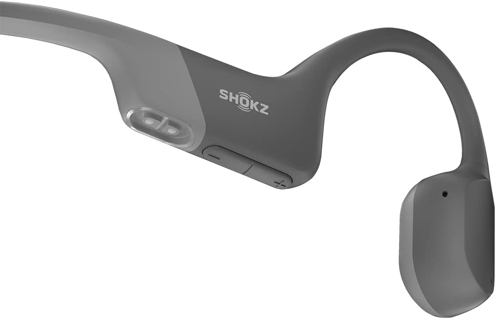 SHOKZ OpenRun Bluetooth Bone Conduction Running Headphones - SS23 - One - Grey