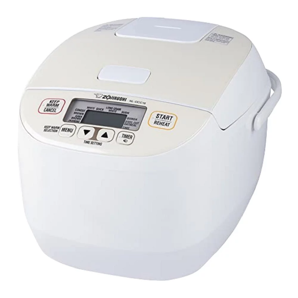 Zojirushi NL-DCC18CP Micom Rice Cooker and Warmer, 10 Cups (Pearl Beige) with 12 Piece Knife Set