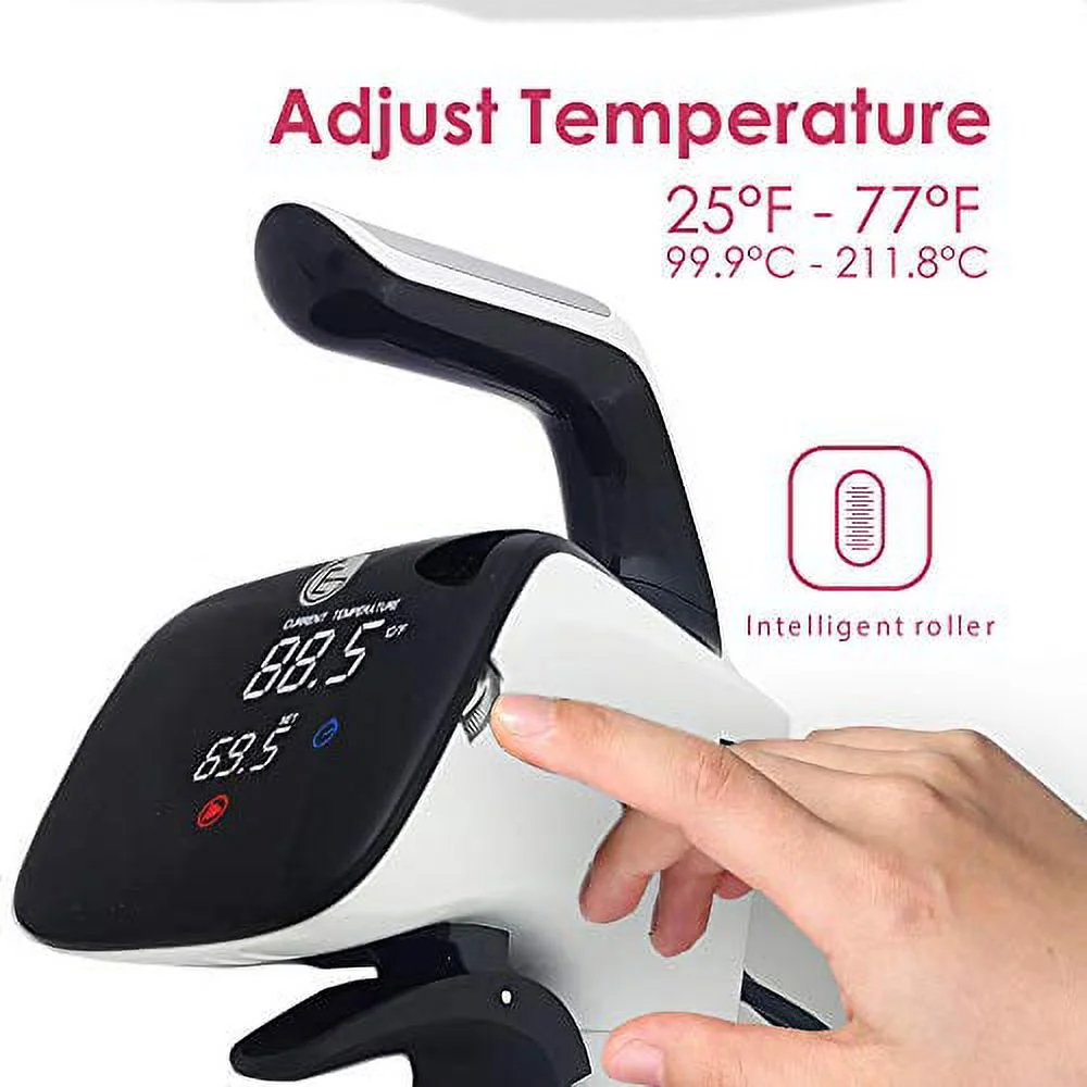 Exquisite Gourmet, The Sous Vide Perfect Cooker - 850 Watt - Pro-Level Cooking Gadget, Digital LCD Indicator - Stainless Steel - Make gourmet quality food at home! - White/Silver