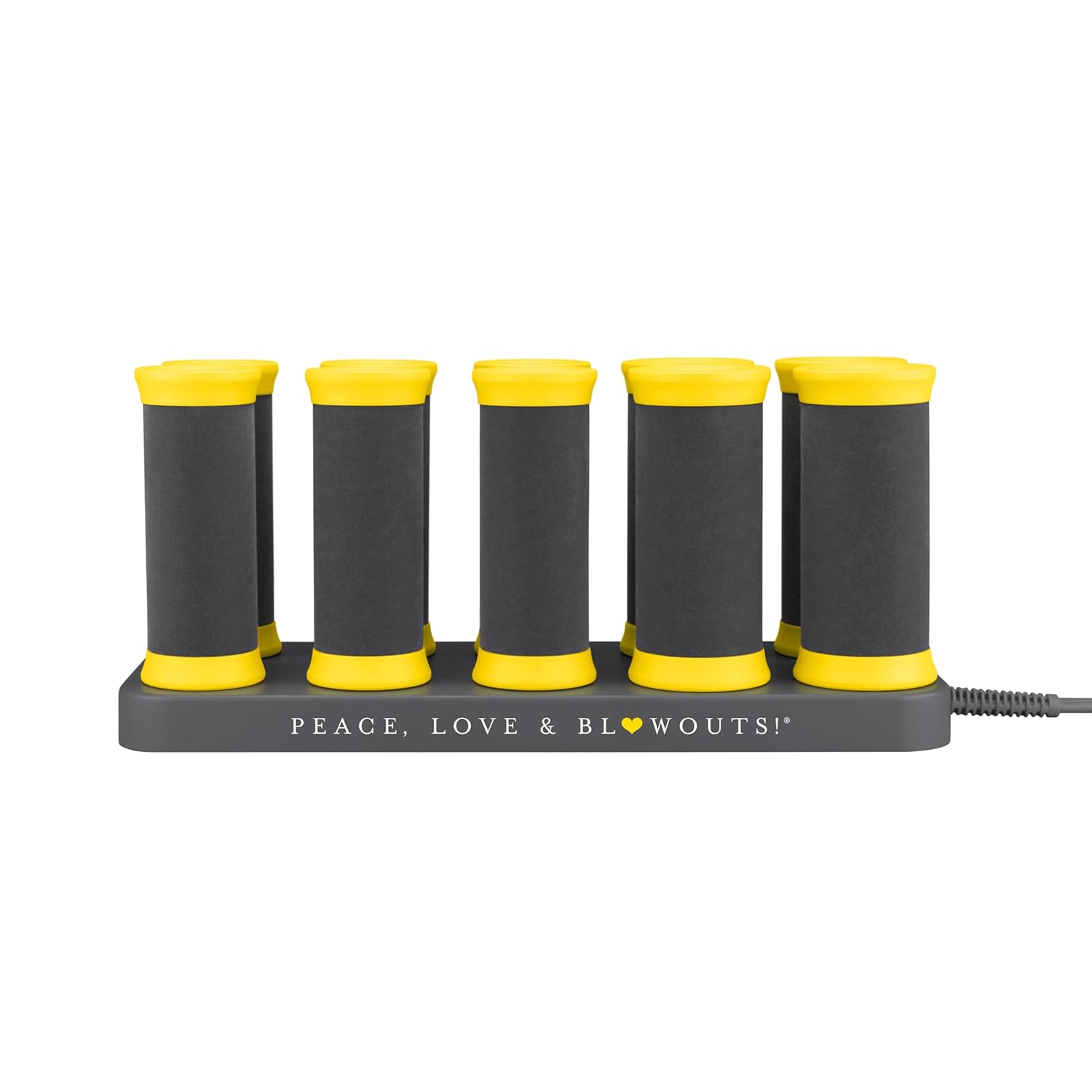 Drybar The Roller Club Curling Hot Rollers | 10 Rollers, 2 Sizes, Heats-Up Fast, Gentle on Hair, Reduces Frizz, Adds Shine, comes with Heat-Resistant Bag