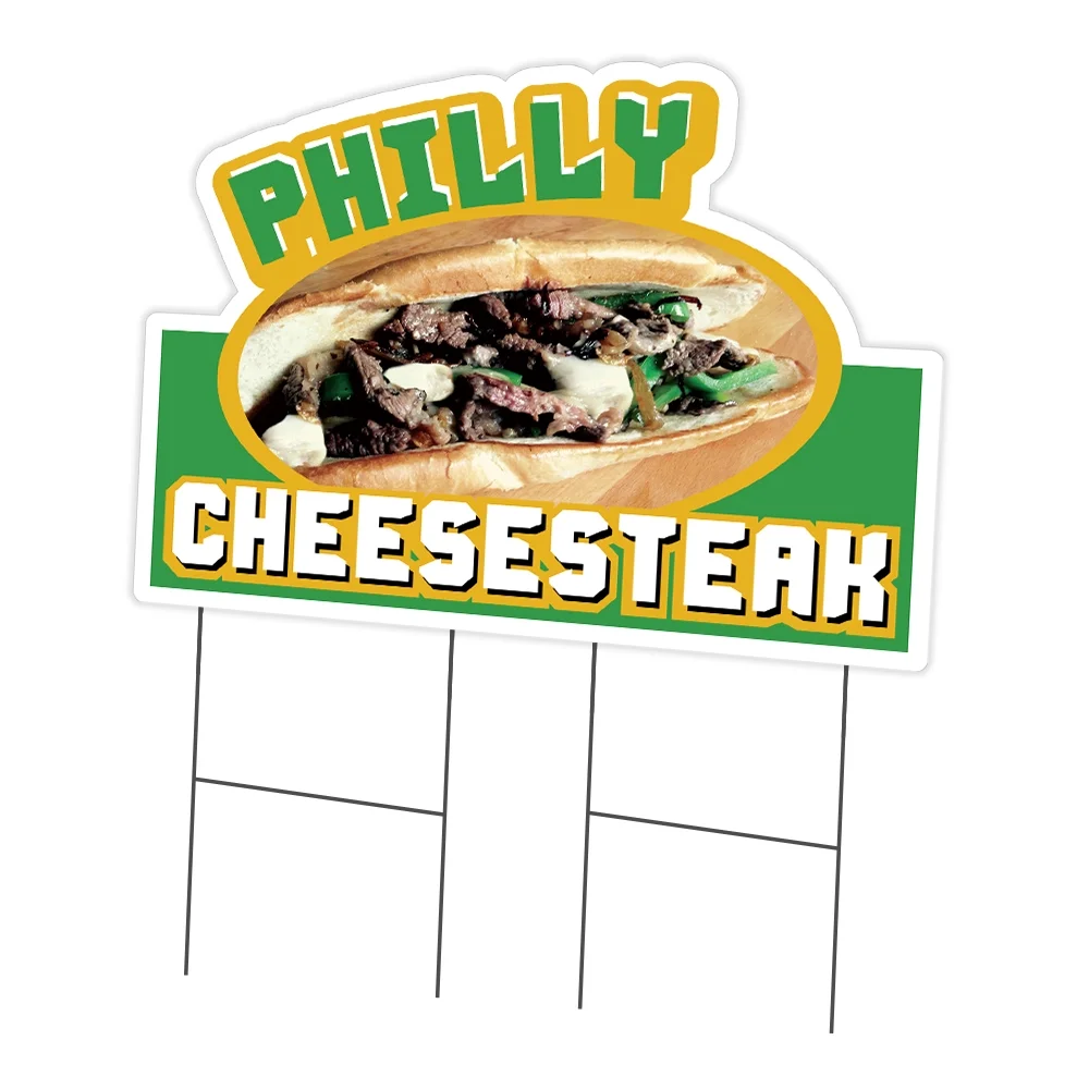 Philly Cheesesteak Yard Sign 24