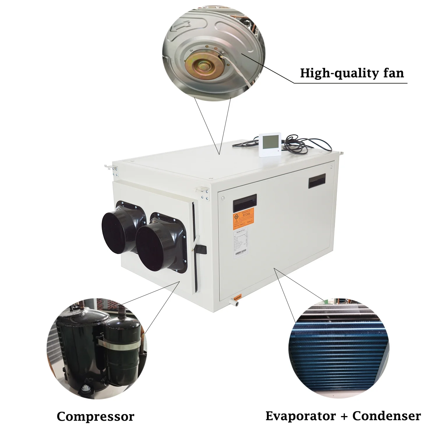 INTBUYING Ceiling Household Basement Dehumidifier 85L/D-170L/D 2200W