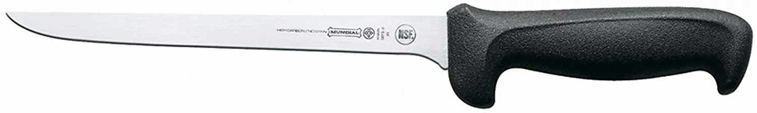Mundial 5613-8 Black Handled 8 Narrow Fillet Knife