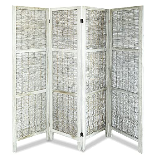 ECOMEX Room Divider, Room Dividers Screen Wood Room Mesh Durable Design Freestanding