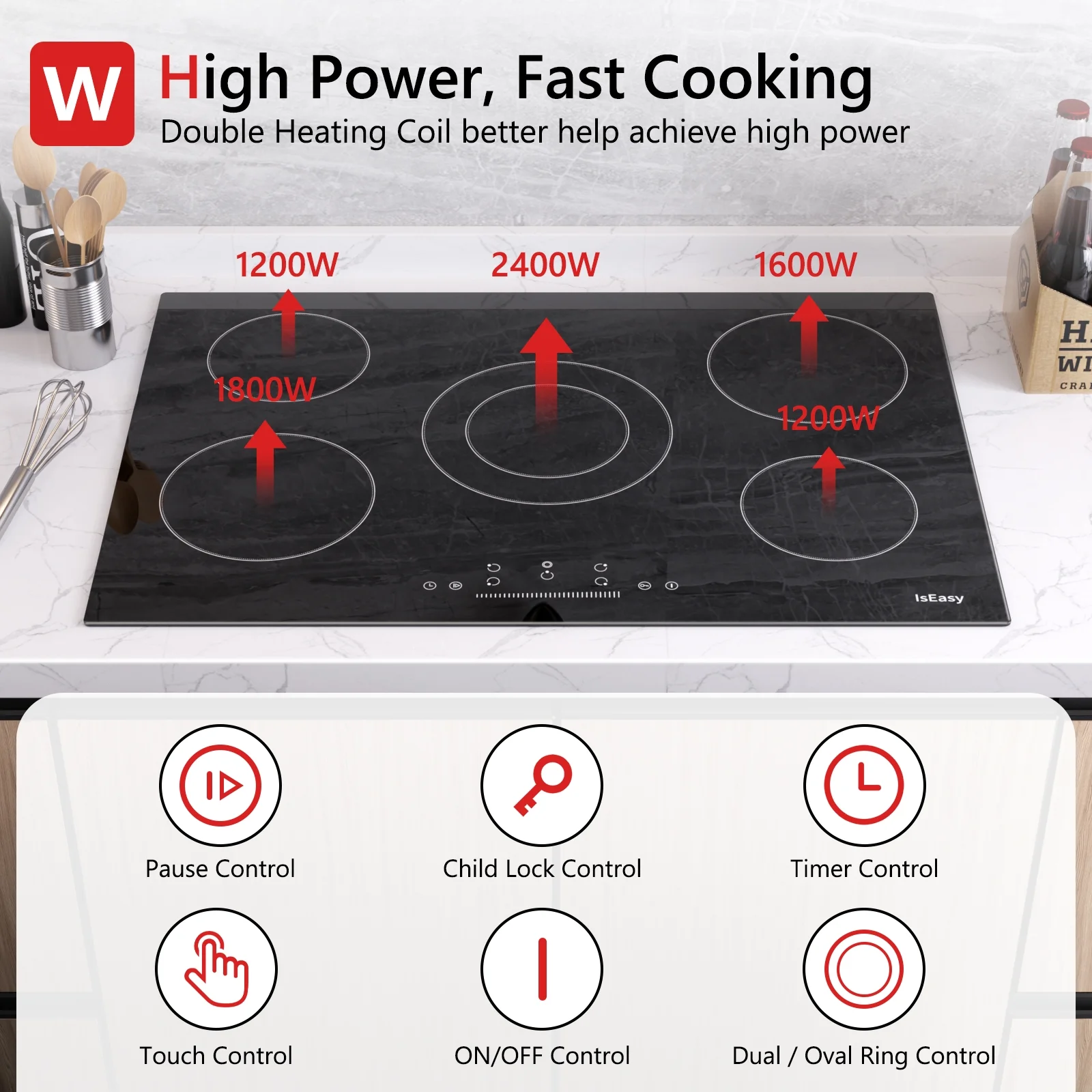 IsEasy Electric Stove Top, 30