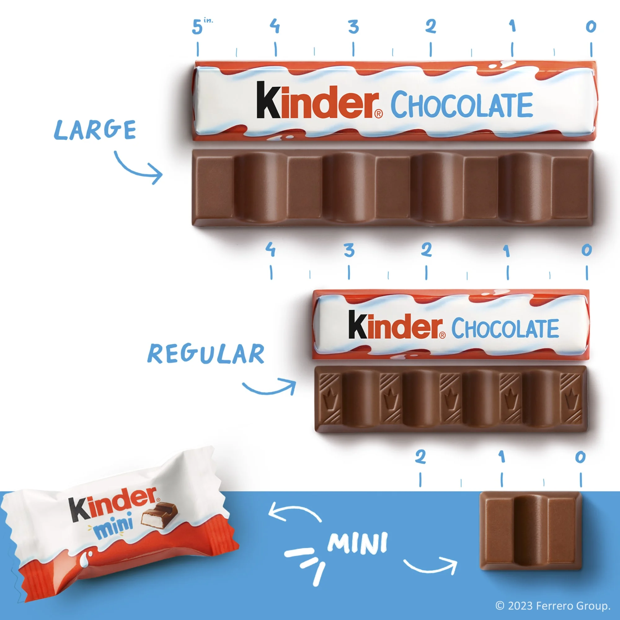 Kinder Chocolate Mini, Milk Chocolate Bar, Easter Basket Stuffers, 12.7 oz, up to 60 Minis