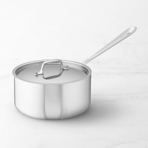 All-Clad Stainless Steel Saucepan Cookware, 3-Quart, Silver