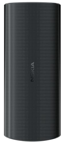 Nokia 105 4G | Dual SIM | GSM Unlocked Mobile Phone | Volte | Charcoal | International Version | Not AT&T/Cricket/Verizon Compatible
