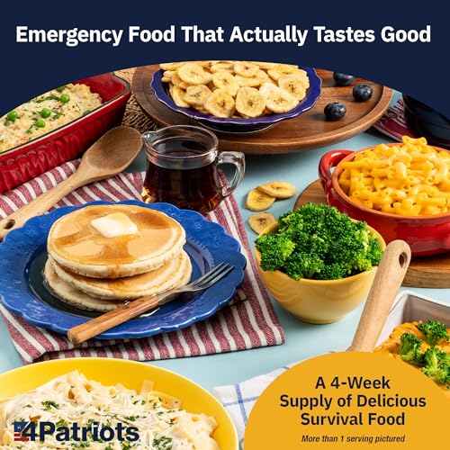 4Patriots 2-Week Survival Food Kit: Emergency Food Supply Designed to Last 25 Years, 84 Servings