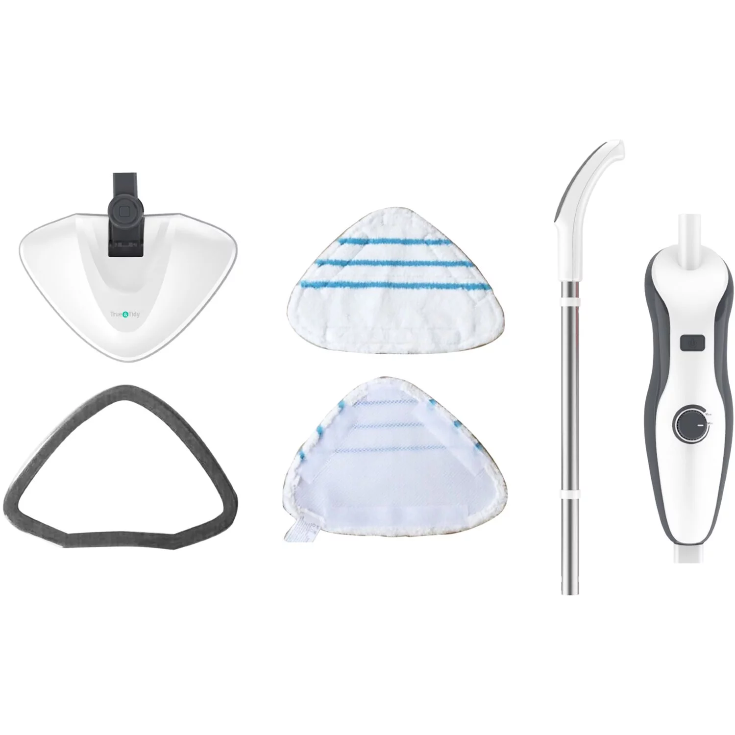 True & Tidy Heavy-Duty Steam Mop with Reusable Mop Pads