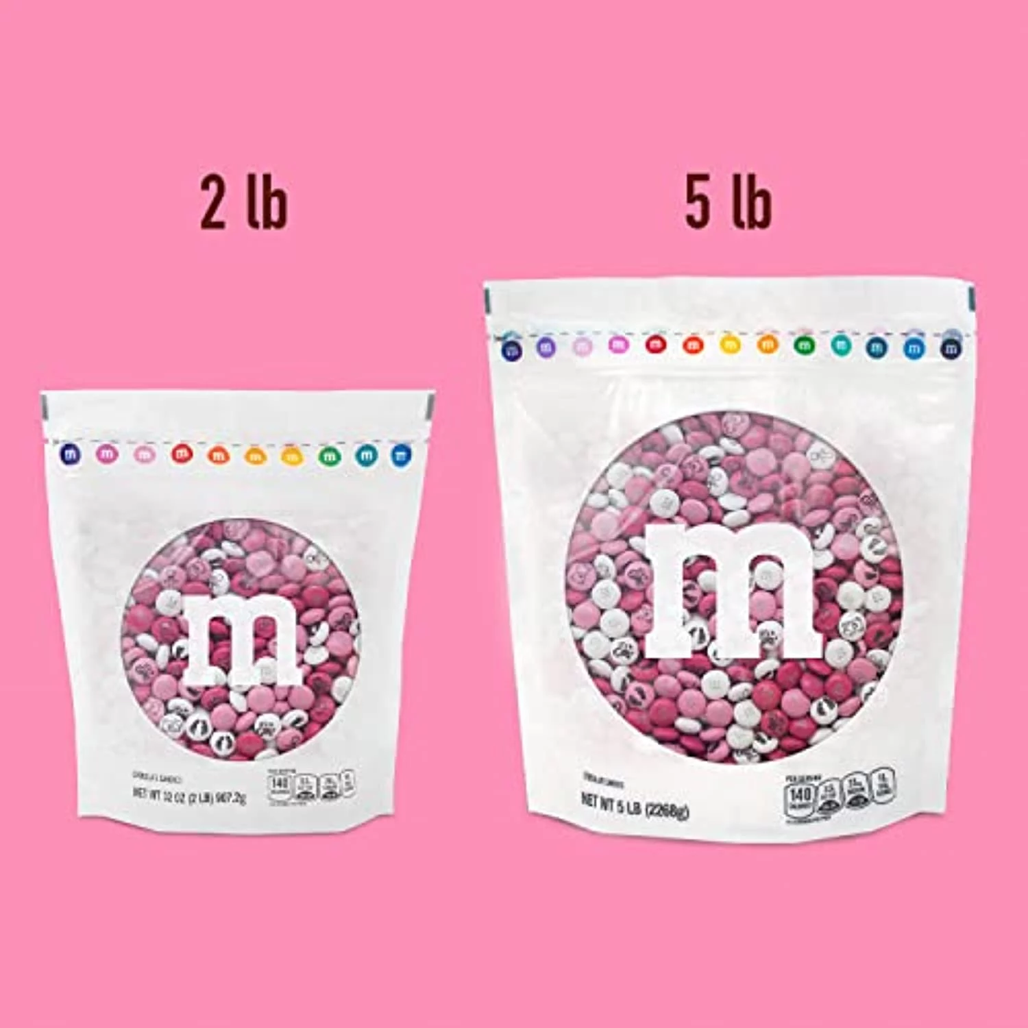 Its A Girl Baby Shower Candy M&Ms Milk Chocolate Candy 5 Lbs Bulk Candy Bag
