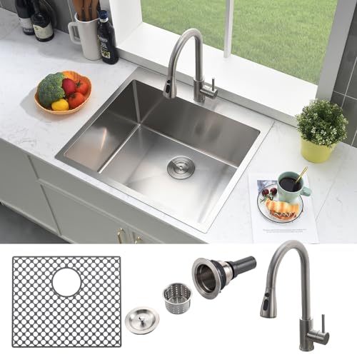 25 Inch Drop In Laundry Sink-Brovy 25